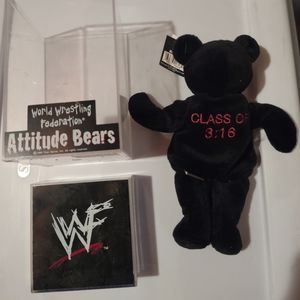 WF Attitude Bear. Vintage 1999